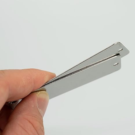 1" x 3" Customized Stainless Steel Data Plate / Asset Tag for Identification and Serialization - Two Hole
