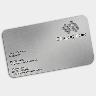 Custom Engraved Metal Business Card